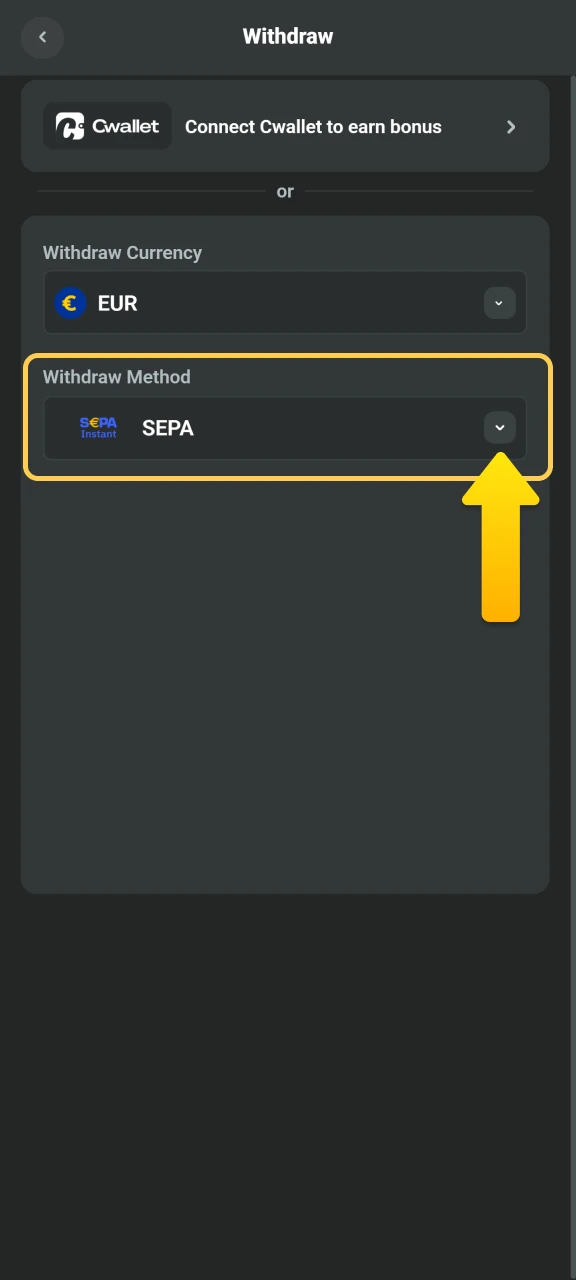 Choose a secure payment method to withdraw funds from JB Casino.