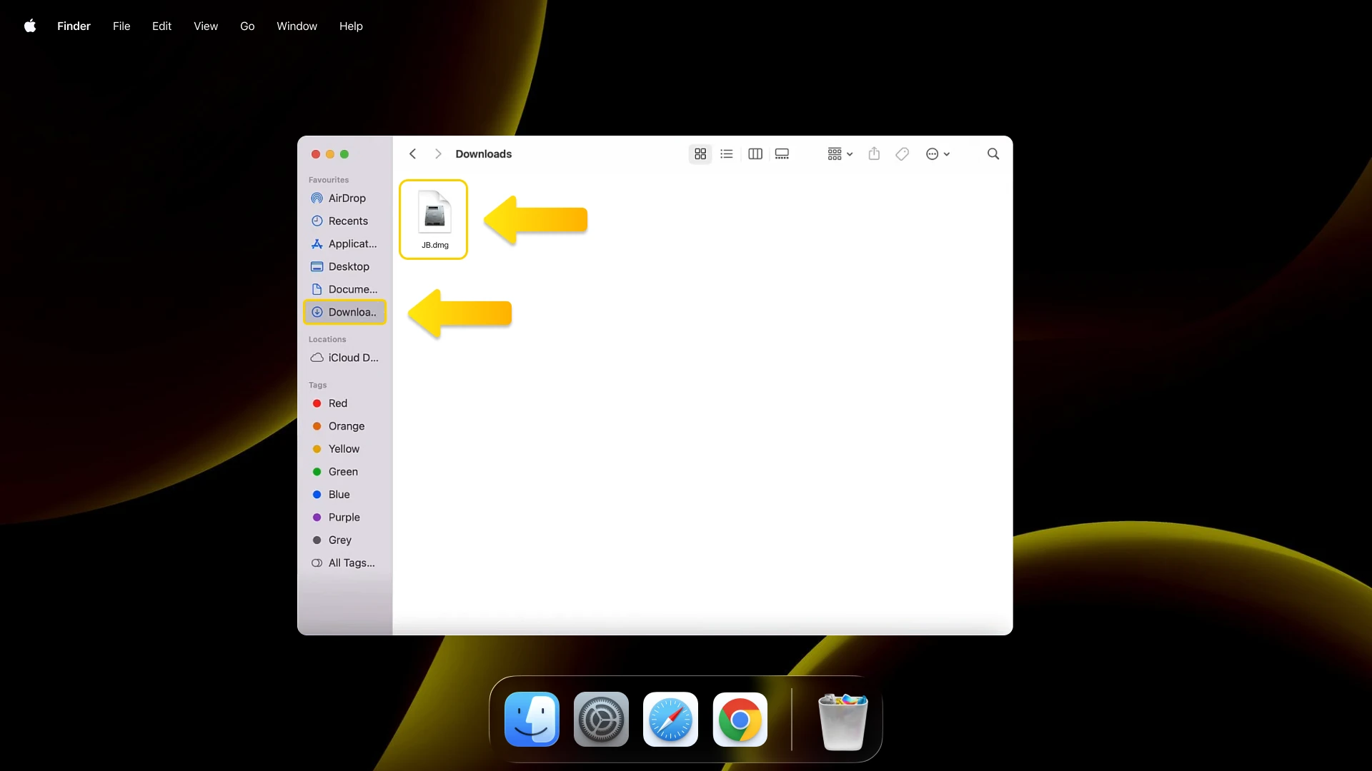 Launch the JB Casino disk image from your downloads folder.