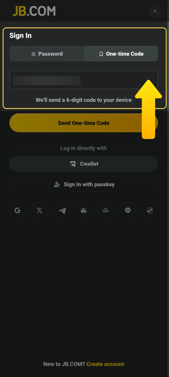 Enter your registered email and password to access your JB Casino profile.