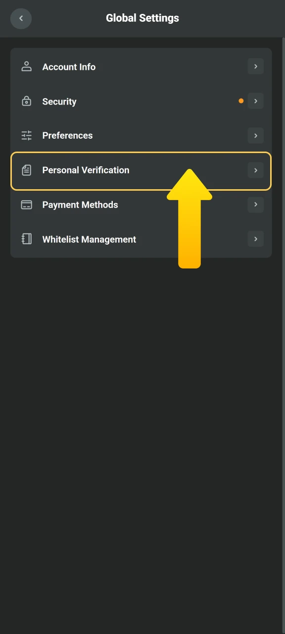 Log into your JB Casino account and navigate to the verification section to start the KYC process.