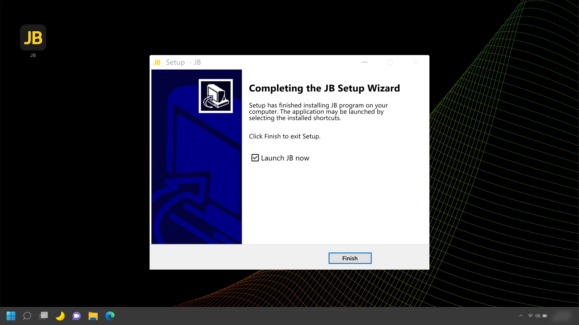 Complete the JB Casino setup by following the automated wizard instructions.