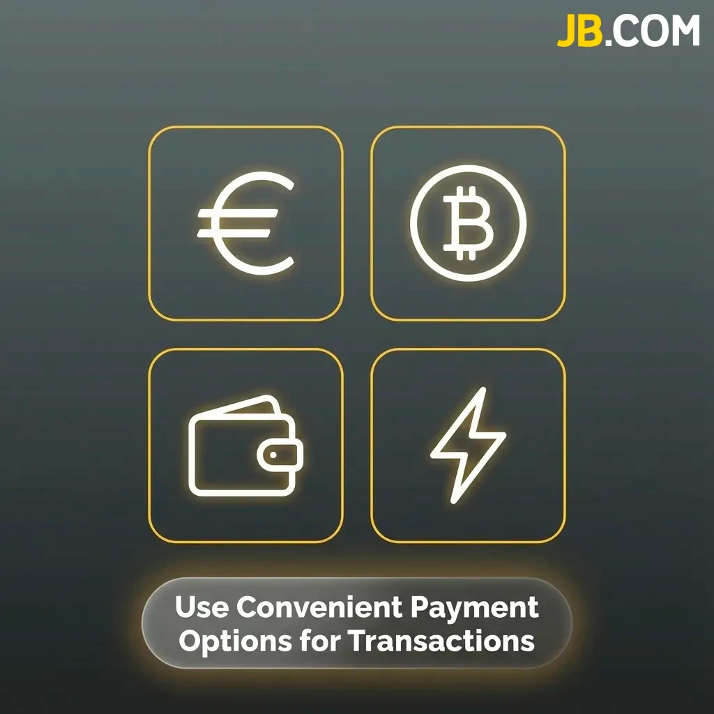 Choose from a variety of convenient payment options for secure transactions at JB Casino.