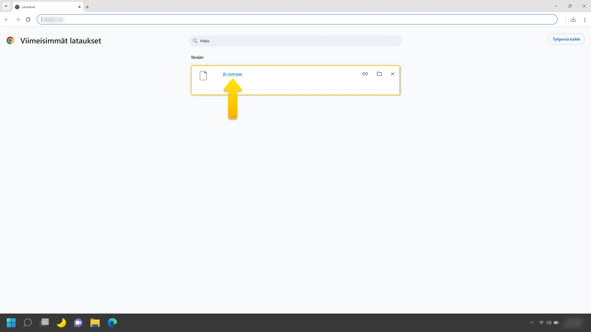 Käynnistä JB Casino -sovelluksen asennus avaamalla ladattu tiedosto tietokoneesi latauskansiosta.